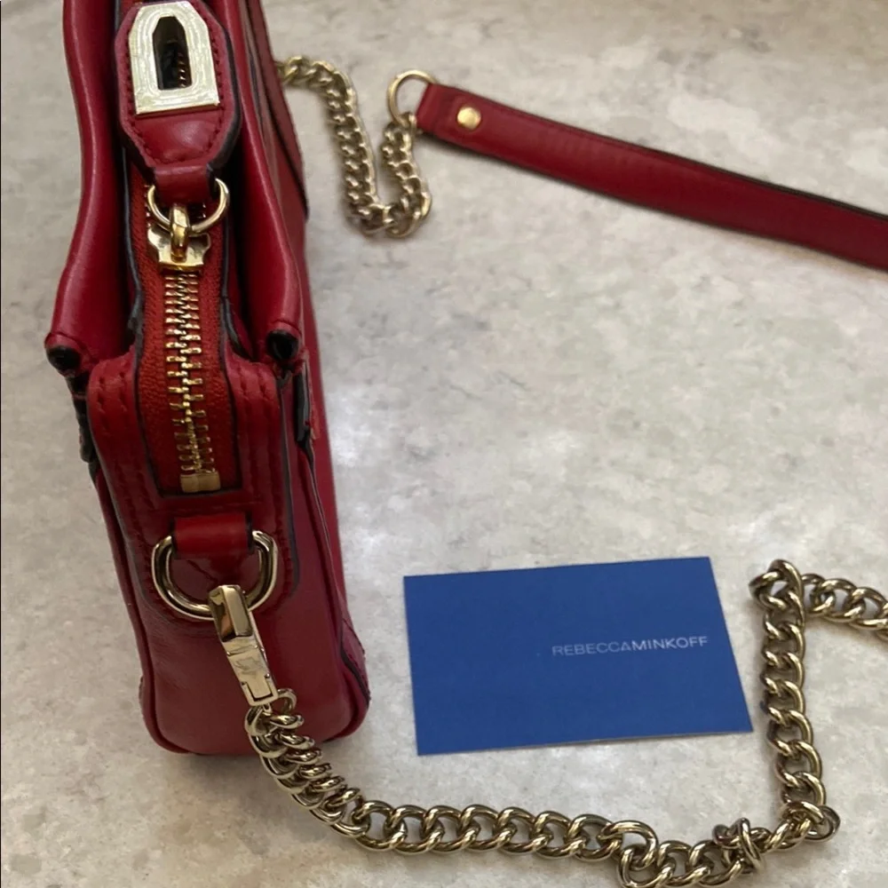 Rebecca Minkoff Red Leather Crossbody Bag - Picture 5 of 15